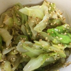 蒸しキャベツの中華風味